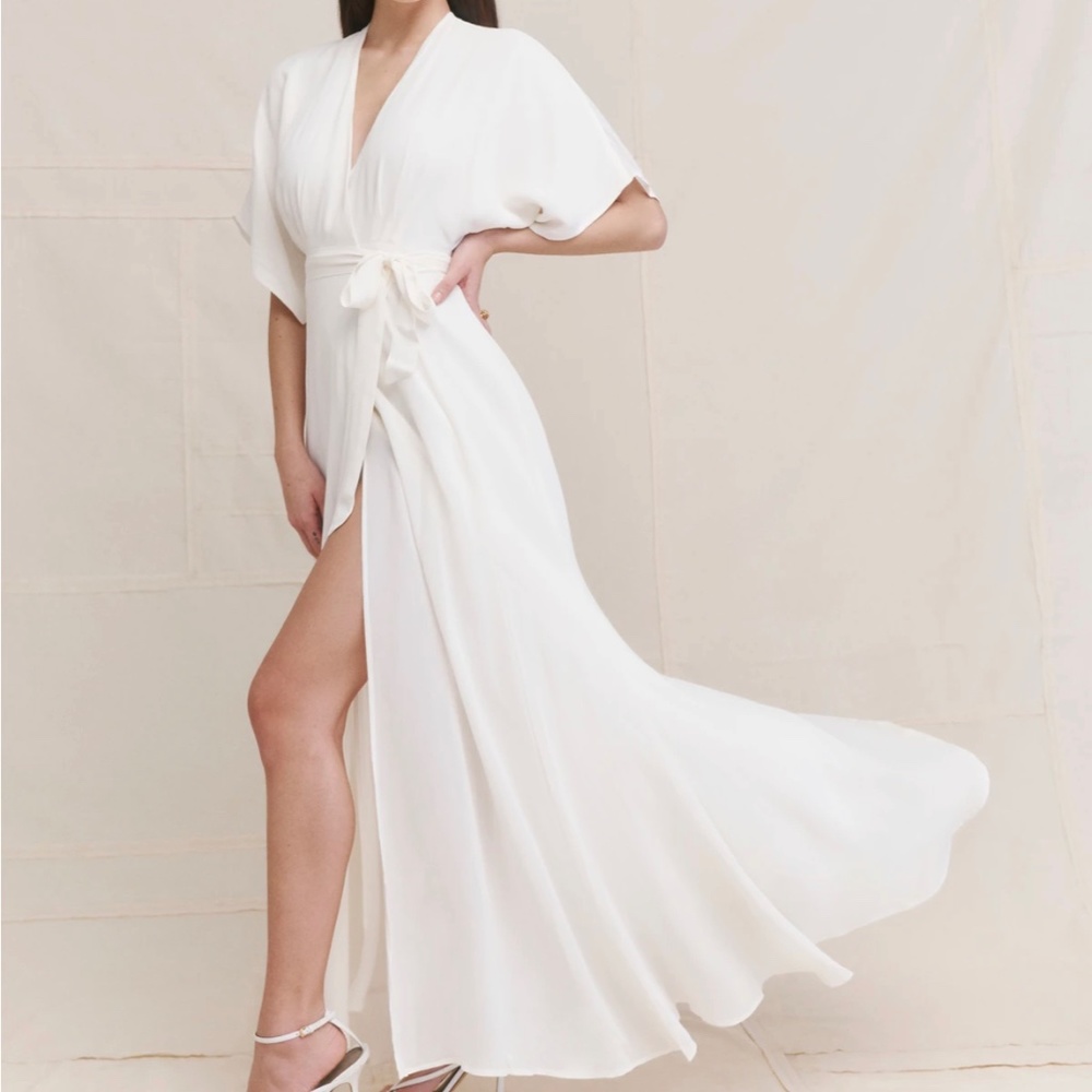 Reformation Winslow Dress Ivory M